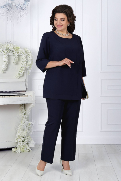Блуза, брюки Ninele 5733 т.синий - фото 7