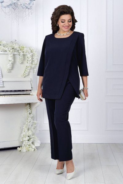 Блуза, брюки Ninele 5733 т.синий - фото 2