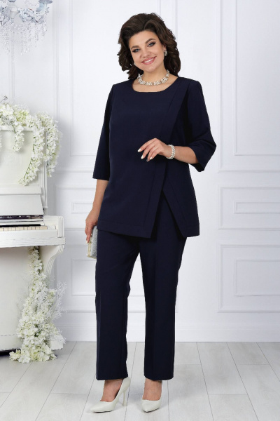 Блуза, брюки Ninele 5733 т.синий - фото 1