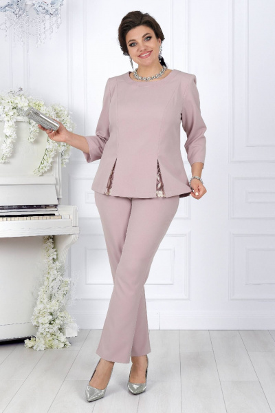 Блуза, брюки Ninele 5979 пудра - фото 5