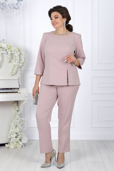 Блуза, брюки Ninele 5979 пудра - фото 1