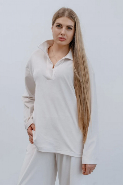 Брюки, толстовка Colibri А332 молочный - фото 7