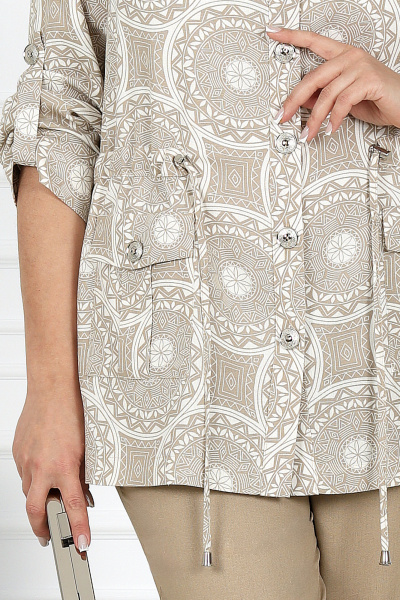 Блуза, брюки, майка Ninele 7424 песочный - фото 11