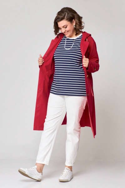 Брюки, майка, плащ Runella 1579 красный - фото 3