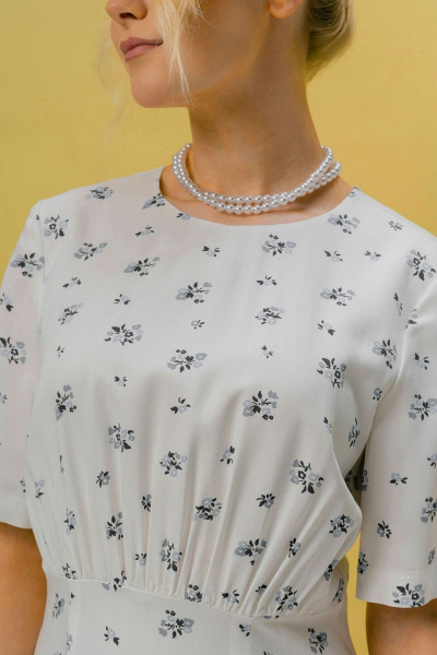 Платье JRSy 2450 молоко/голубые_цветочки - фото 2