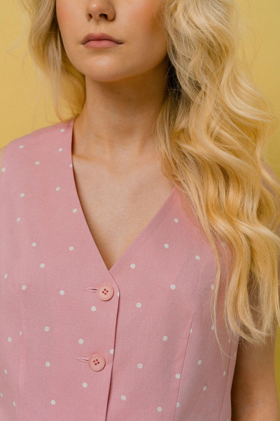 Жилет JRSy 2454 розовый_горошек - фото 4