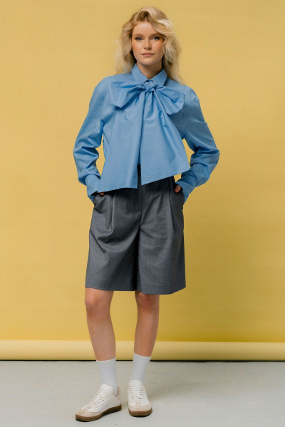 Блуза JRSy 2462 голубой - фото 2