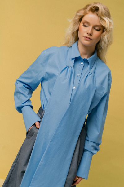 Блуза JRSy 2462 голубой - фото 1