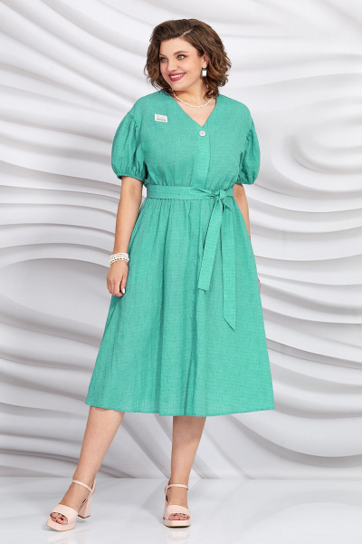 Платье летнее на каждый день с резинкой и карманами Mira Fashion 5433-4 - фото 1