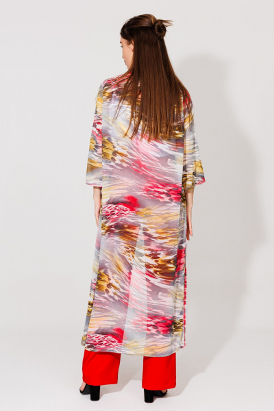 Кардиган NikVa 539-1 красно-желтый - фото 6