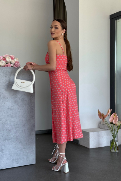 Платье- сарафан с асимметричным кроем и пуговицами Dilana VIP 2039 - фото 8
