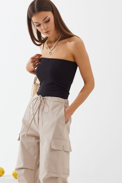 Брюки карго свободного кроя с декоративной резинкой N.O.W. 1429 - фото 6