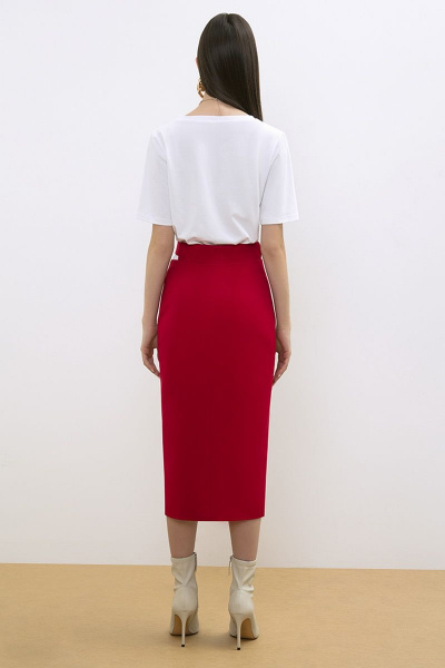 Юбка LaVeLa L20145 красный - фото 4