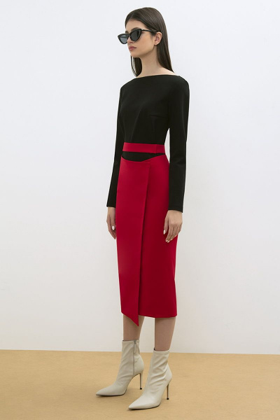 Юбка LaVeLa L20145 красный - фото 1