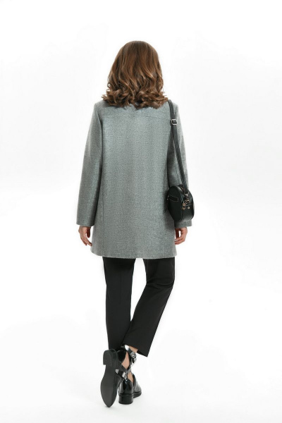 Пальто TEZA 1565 серый - фото 6