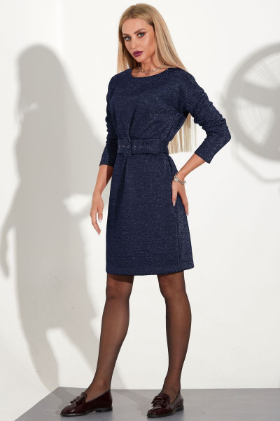 Платье Golden Valley 4697-2 темно-синий - фото 1