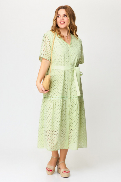 Платье Laikony L-971 зеленый - фото 5