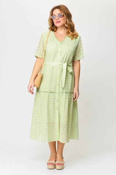 Платье Laikony L-971 зеленый - фото 4