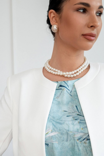 Укороченный жакет из текстиля в деловом стиле LADO 5005-2 - фото 7