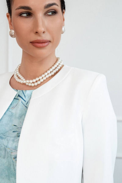 Укороченный жакет из текстиля в деловом стиле LADO 5005-2 - фото 6