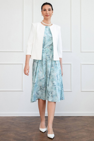 Укороченный жакет из текстиля в деловом стиле LADO 5005-2 - фото 4