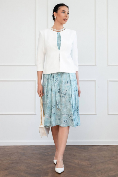 Укороченный жакет из текстиля в деловом стиле LADO 5005-2 - фото 2