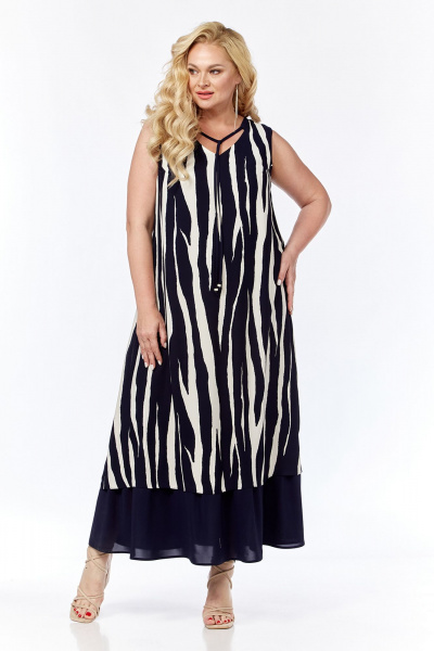 Нарядное платье из легкой ткани с декоративными кулисками Jurimex 3126 - фото 7