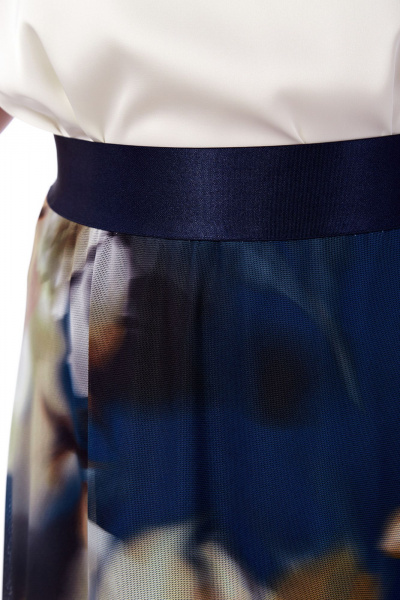 Комплект из блузки и юбки из принтованной сетки Jurimex 3135 - фото 4