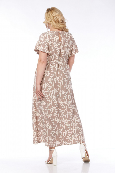 Платье А-силуэта из натуральной ткани с разрезом и поясом Jurimex 3131 - фото 2
