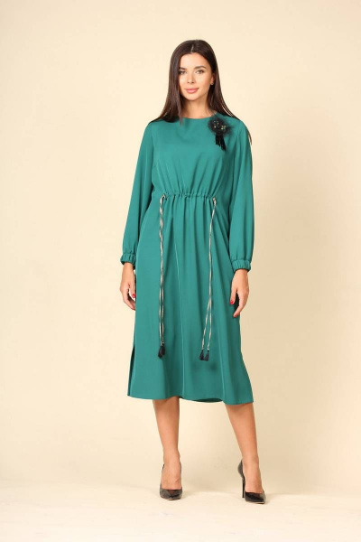 Платье Faufilure С1010 изумруд - фото 4