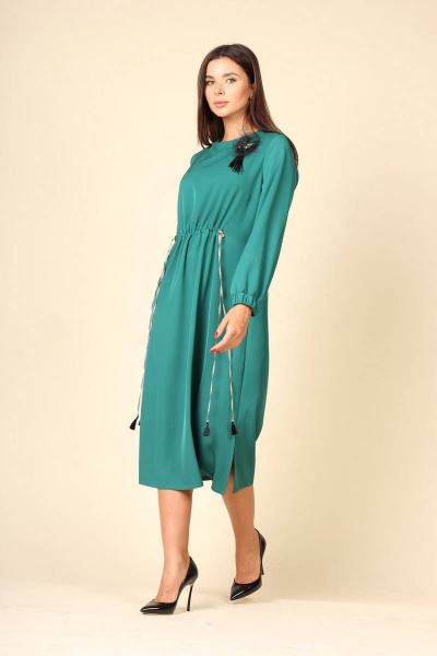 Платье Faufilure С1010 изумруд - фото 3