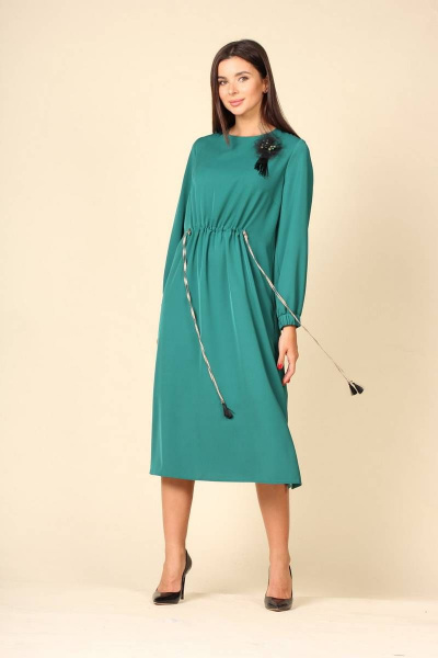 Платье Faufilure С1010 изумруд - фото 2
