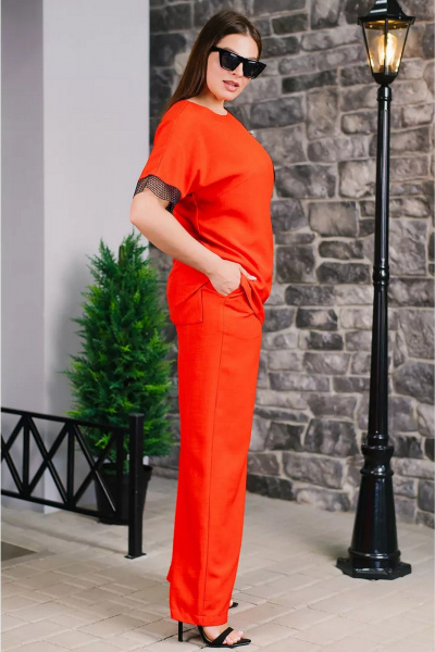 Брюки, туника TAEMNA 24070 оранжевый - фото 4