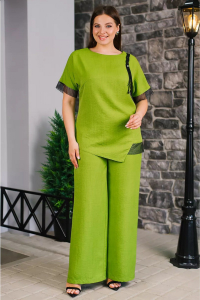 Брюки, туника TAEMNA 24070 салатовый - фото 1
