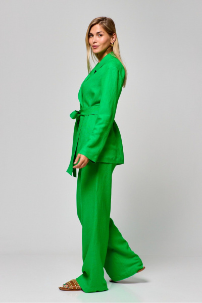 Лен und летние брюки прямого кроя на резинке THE NAME 2297 - фото 6