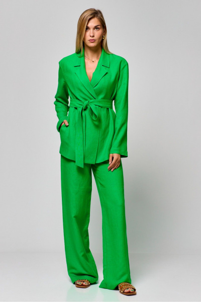 Лен und летние брюки прямого кроя на резинке THE NAME 2297 - фото 5