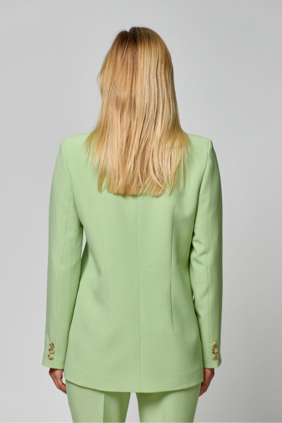 Жакет на подкладке лето деловой свободный с карманами THE NAME 2315 салатовый - фото 10