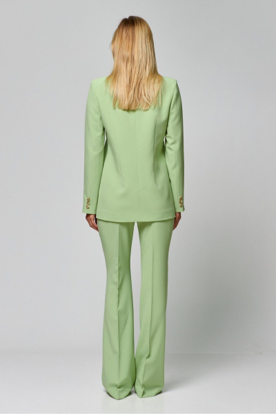 Жакет на подкладке лето деловой свободный с карманами THE NAME 2315 салатовый - фото 9