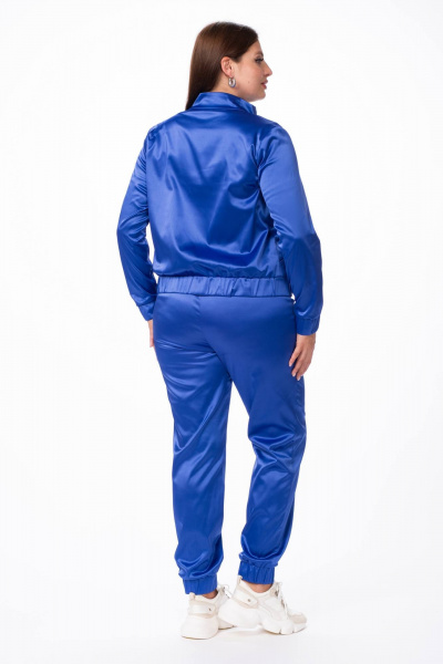 Спортивный костюм бомбер и брюки из хлопка Stilville 1864 фиолет - фото 6