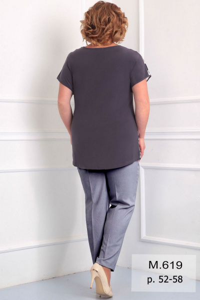 Костюм блуза и брюки в полоску для повседневного образа Fortuna ШЖ 619 - фото 2