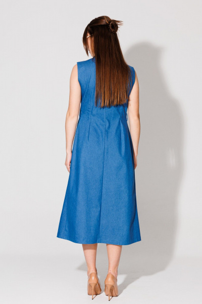 Жилет, топ, шорты NikVa 501.3 синий_молоко - фото 4