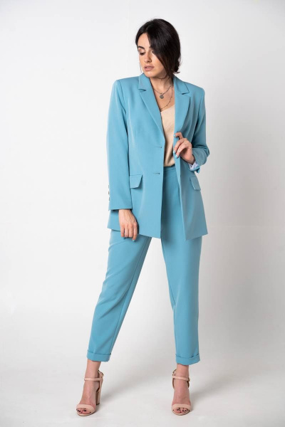 Брюки, жакет TVIN 9033 туркус - фото 7