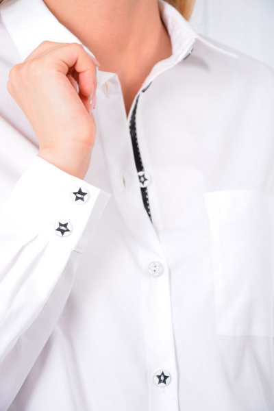 Рубашка деловая с нагрудными выточками и карманами LM СО01-2 - фото 7