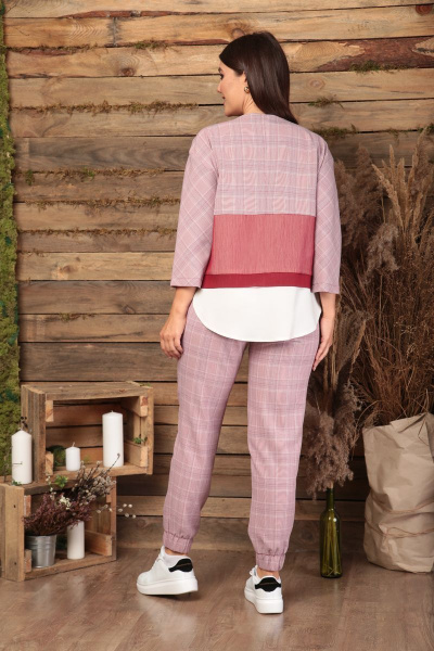 Брюки, жакет Anastasia 477 малина - фото 4