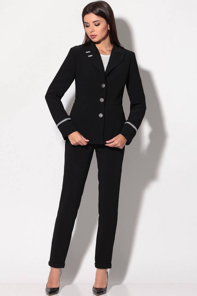 Брюки, джемпер, жакет LeNata 31863 черный - фото 1