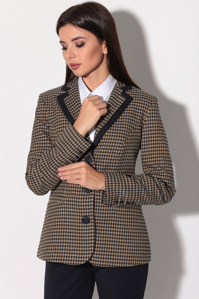Блуза, брюки, жакет LeNata 31135 крупная-лапка - фото 3