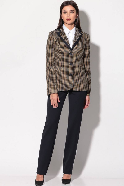 Блуза, брюки, жакет LeNata 31135 крупная-лапка - фото 1