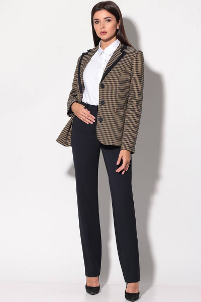 Блуза, брюки, жакет LeNata 31135 крупная-лапка - фото 4