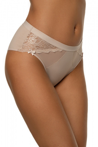 Трусы брифы со средней линией талии из кружева и хлопка BRAVO 488LJ/2 - фото 2