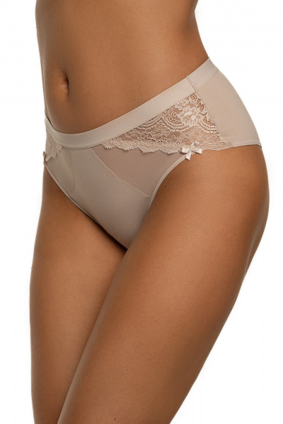 Трусы брифы со средней линией талии из кружева и хлопка BRAVO 488LJ/2 - фото 1
